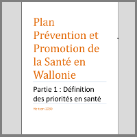 Nouveau Plan de prévention et de promotion de la santé