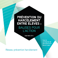 Prévention du harcèlement entre élèves : balises pour l'action 