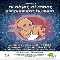 Colloque - Ni objet, ni robot, simplement humain