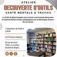 Atelier découverte d'outils "Santé mentale et travail" - 2e édition